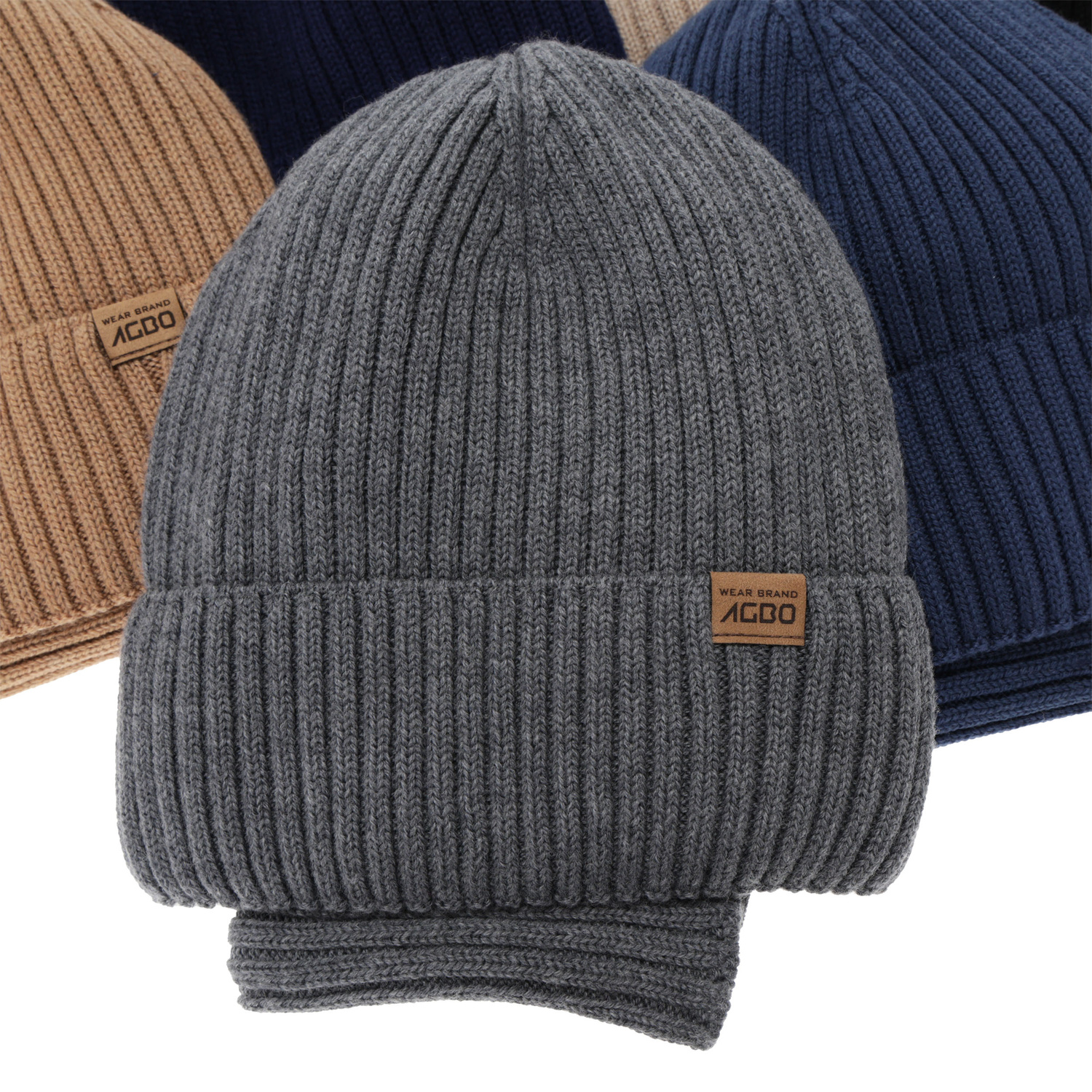 Set invernale bambino (berretto e scaldacollo), inverno, 100% Lana Merino, con fodera in lana merino, nero, Domin