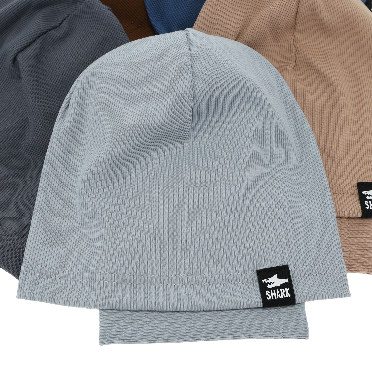 Set autunno/primavera bambino (berretto e scaldacollo), bawełniany, ciemnobeżowy, Rumel