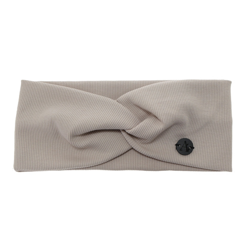 Fascia per capelli autunno/primavera donna, beige, in cotone, Auri