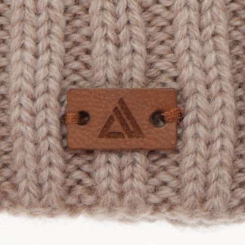 Set invernale bambino (berretto e scaldacollo), 100% Lana Merino, khaki, Umberto