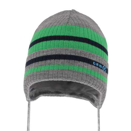 Berretto autunno/primavera bambino, grigio, con lacci, Oleander