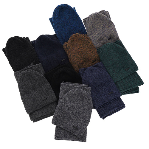 Set invernale bambino: berretto e scaldacollo, blu scuro, Elmer