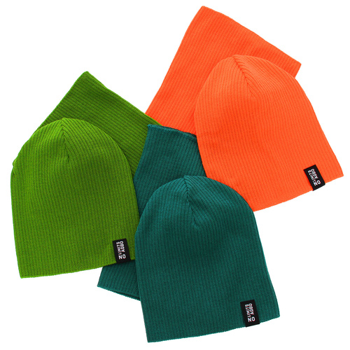 Set autunno/primavera bambini: berretto e scaldacollo, con cotone, arancione, Tunis