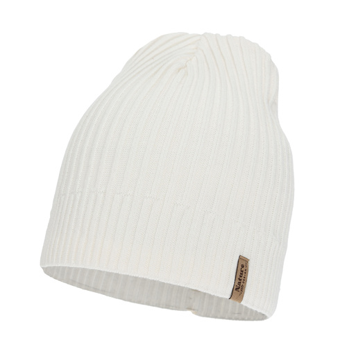 Berretto primaverile e autunnale da donna, con cotone, bianco, Mirona