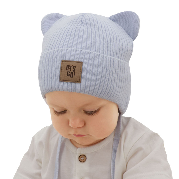 Cappello con paraorecchie autunnale, primaverile per ragazzo, azzurro, Dewin