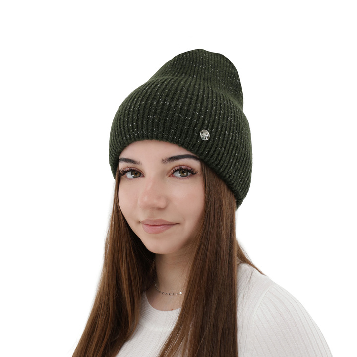 Berretto invernale donna, khaki, Amaris