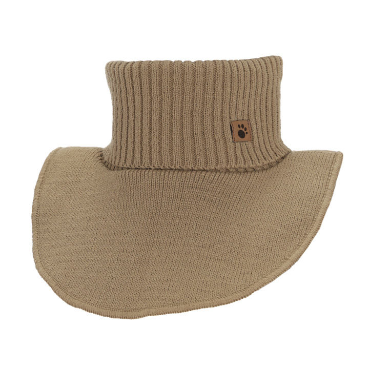 Scaldacollo con coprispalle invernale bambino, beige, foderato in cotone, Lamor