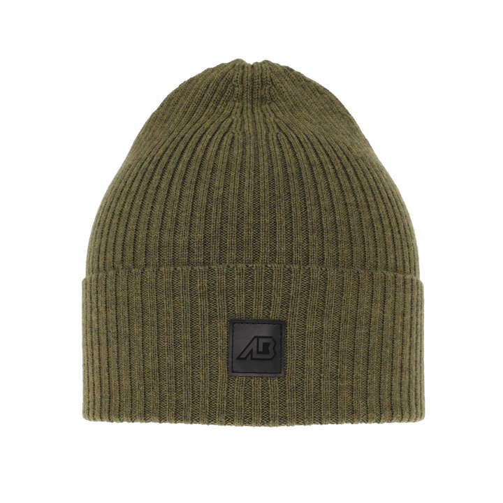 Berretto invernale uomo, verde, 100% Lana Merino, Matias