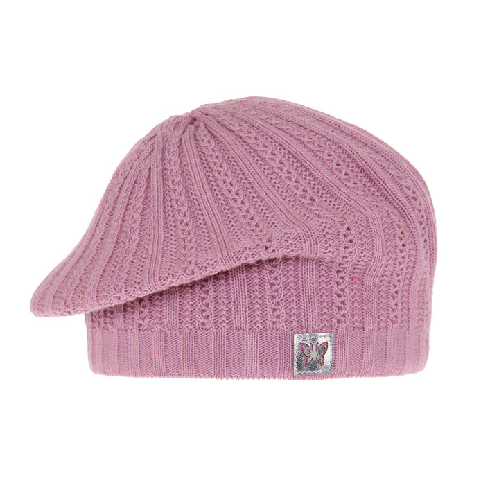 Berretto autunno/primavera bambina, viola, Luina