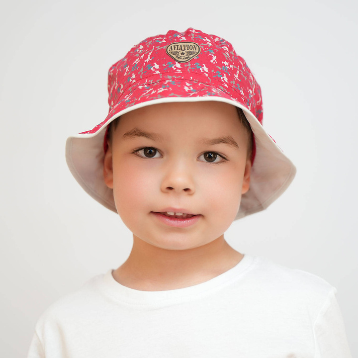 Cappello bambino, rosso, in cotone, Aviation
