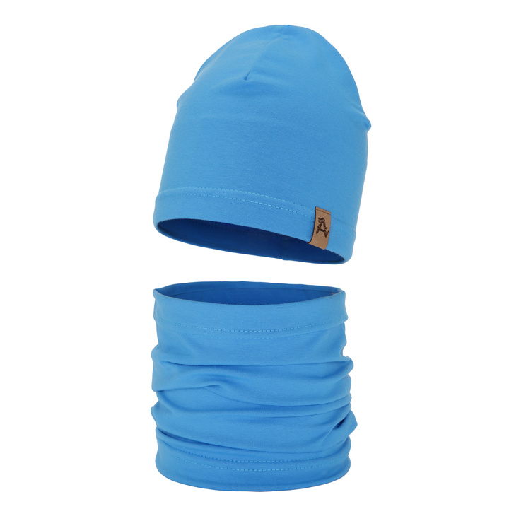 Set autunno/primavera bambino: berretto e scaldacollo, blu, Griffin