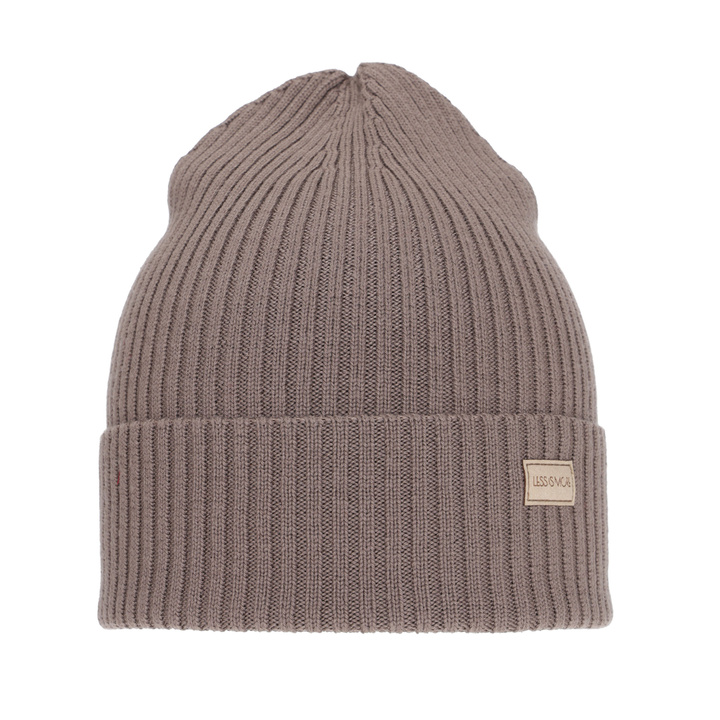 Berretto invernale donna, primavera, beige, 100% Lana Merino, Sophie