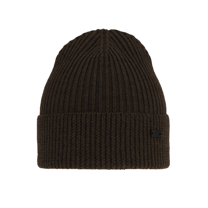 Berretto invernale uomo, marrone, 100% Lana Merino, Owen