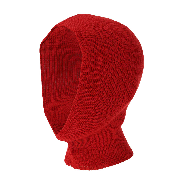 Berretto invernale uomo, rosso, 100% Lana Merino, Czapka zimowa męska