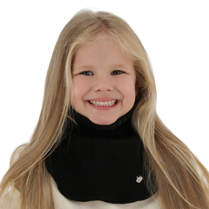 Golf invernale bambina, nero, Pixi