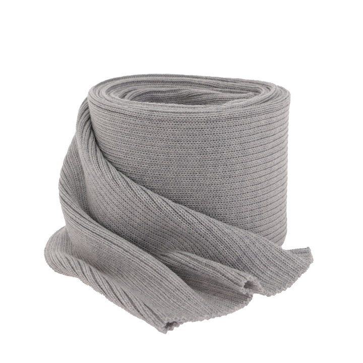 Sciarpa invernale donna, grigia, 100% Lana Merino, Jessica