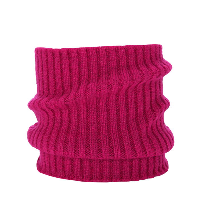 Scaldacollo invernale donna, amaranto, 100% Lana Merino, Besta