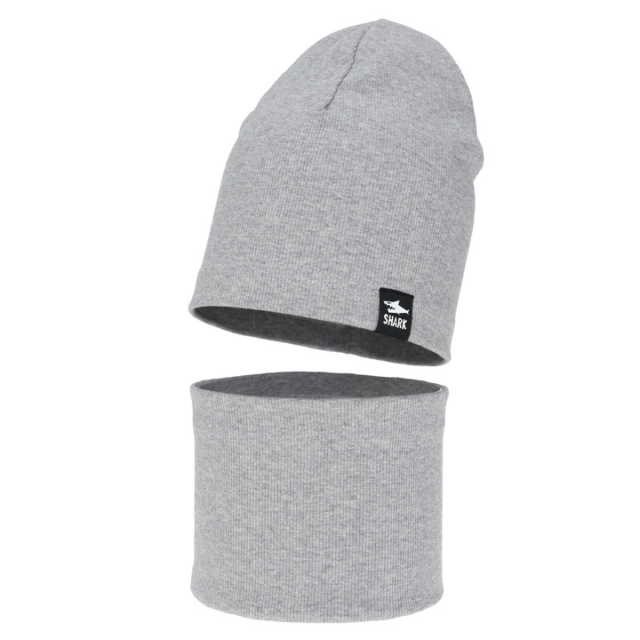 Set autunno/primavera bambino: berretto e scaldacollo, grigio, Rumel