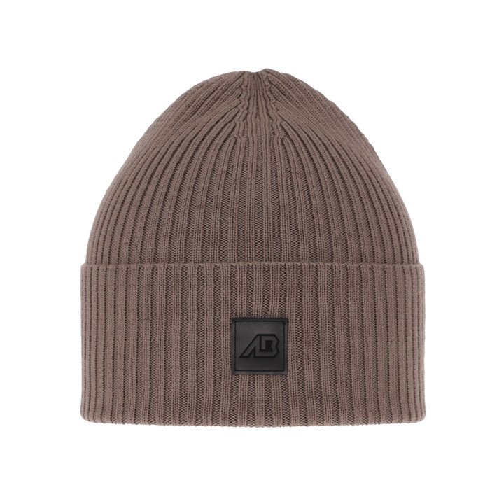 Berretto autunno/primavera uomo, marrone chiaro, 100% Lana Merino, Matias