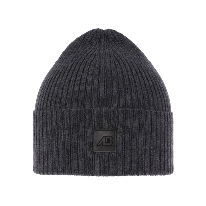 Berretto autunno/primavera uomo, grigio, 100% Lana Merino, Matias
