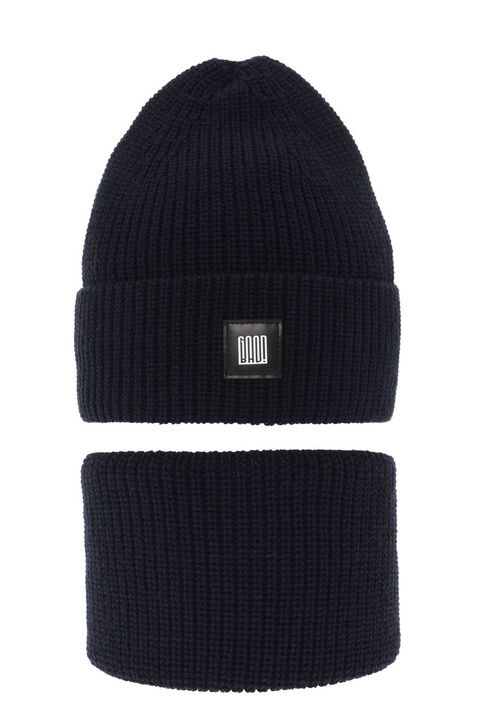 Set invernale bambino: berretto e scaldacollo, blu, Amadeo