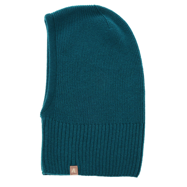 Passamontagna autunno invernale bambino, blu scuro, lana merino con cashmere, Zoldo